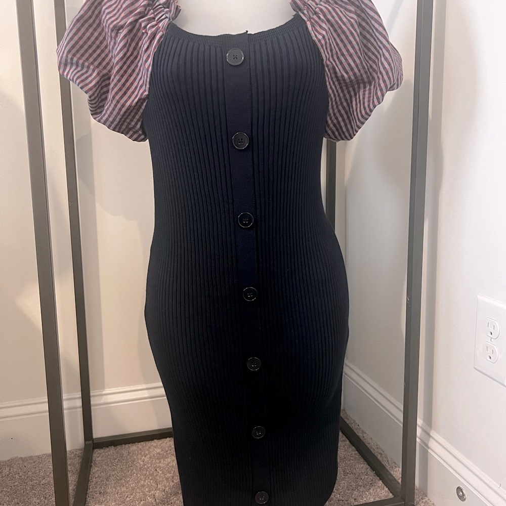NWT. Mini Puff Sleeve Dress